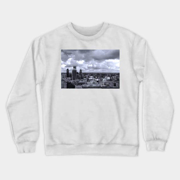 London Cityscape Skyline England UK Crewneck Sweatshirt by AndyEvansPhotos